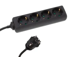HQ-Power EB4STBHQ-5-G 4-weg stekkerdoos met krimpkous - 5 meter