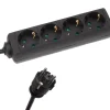 HQ-Power 4-weg stekkerdoos met krimpkous - 5 meter