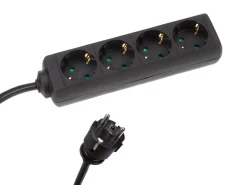 HQ-Power 4-weg stekkerdoos met krimpkous - 5 meter