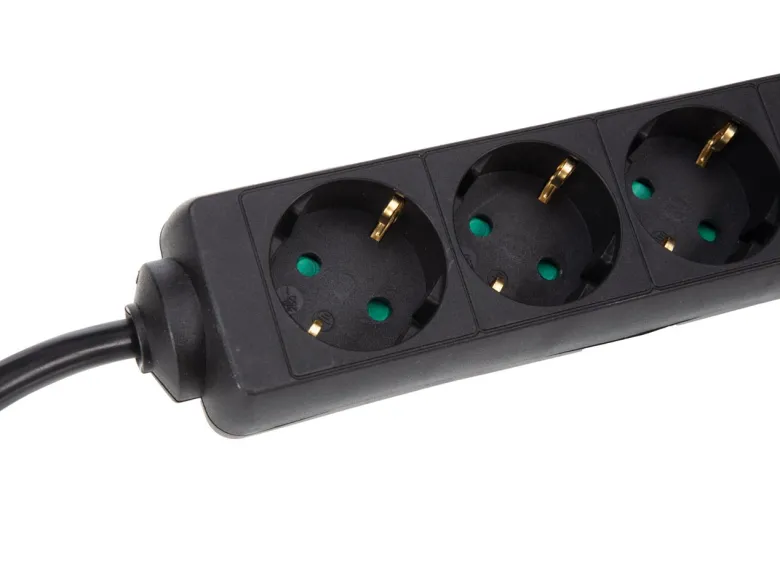 HQ-Power 4-weg stekkerdoos met krimpkous - 5 meter