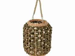 H & S Decoration Ø 21 x 25 cm lantaarn - Green Natural