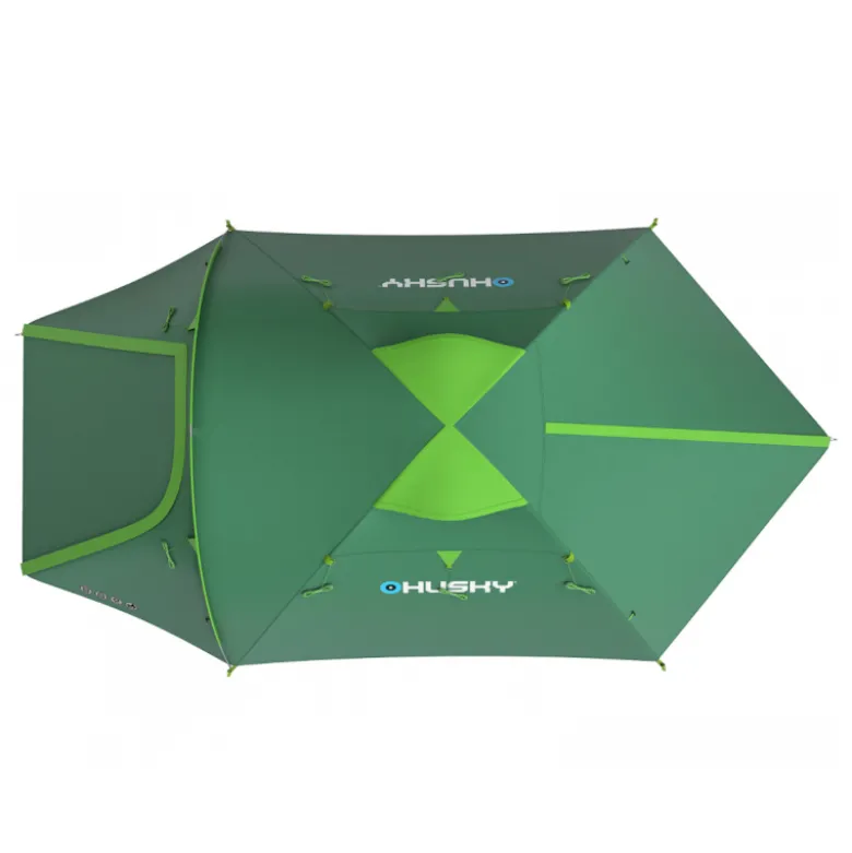 Husky Bizon 4 Plus koepeltent - Green