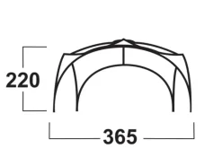 Husky Broof L Shelter partytent - Green