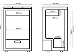 Hyckes HyFridge 85 Dual Zone compressor koelkast