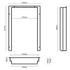 Hyckes HyFridge 85 flush mount inbouwframe
