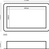 Hyckes HyFridge Slide 20 flush mount inbouwframe