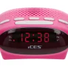 Ices ICR-210 FM wekkerradio - Pink