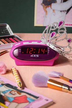 Ices ICR-210 FM wekkerradio - Pink