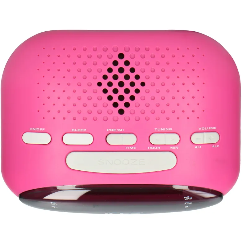 Ices ICR-210 FM wekkerradio - Pink