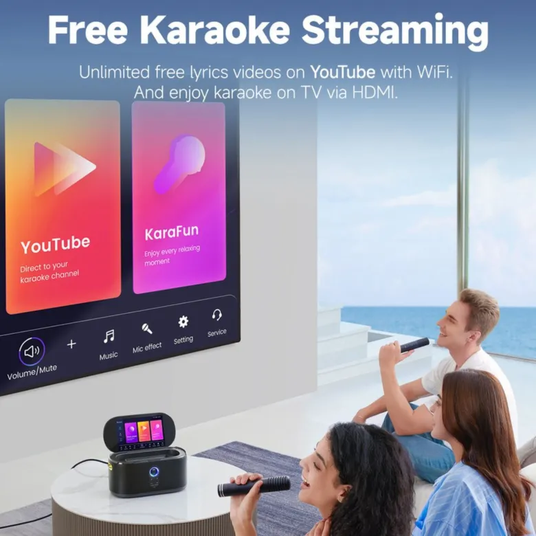 Ikarao Shell S1 Party Speaker Karaoke Set