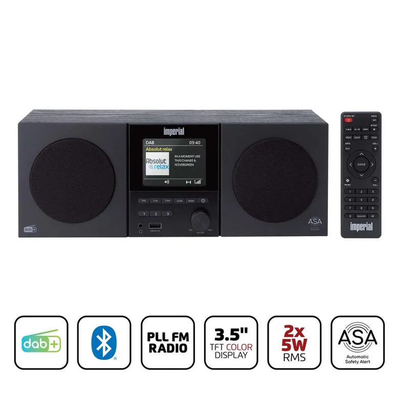 Imperial DABMAN-220BK DAB+ Radio - Zwart