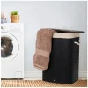 Infinity goods 72 liter wasmand met deksel – Black