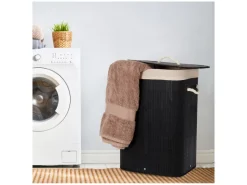 Infinity goods 72 liter wasmand met deksel – Black