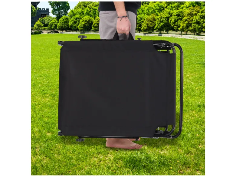 Infinity goods opvouwbaar ligbed met zonnescherm - Black