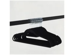 Infinity goods set van 50 anti-slip kledinghangers - Black