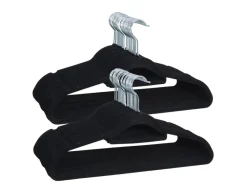 Infinity goods set van 50 anti-slip kledinghangers - Black