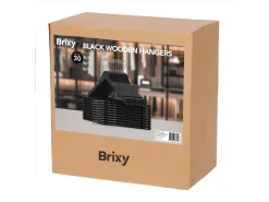 Infinity goods set van 30 houten kledinghangers - Black