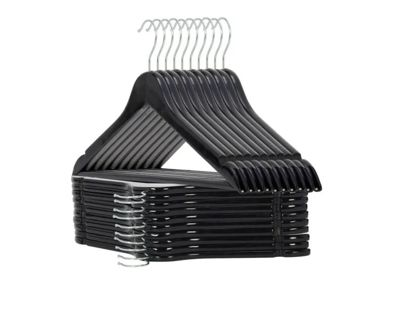 Infinity goods set van 30 houten kledinghangers - Black
