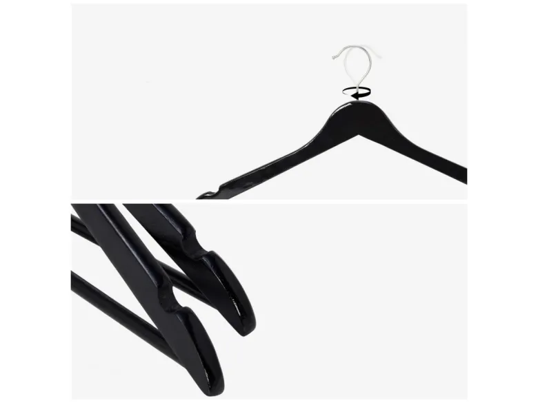 Infinity goods set van 30 houten kledinghangers - Black