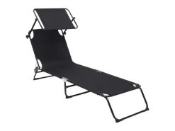 Infinity goods set van 2 opvouwbare ligbedden - Black