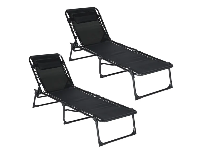 Infinity goods set van 2 verstelbare ligbedden - Anthracite