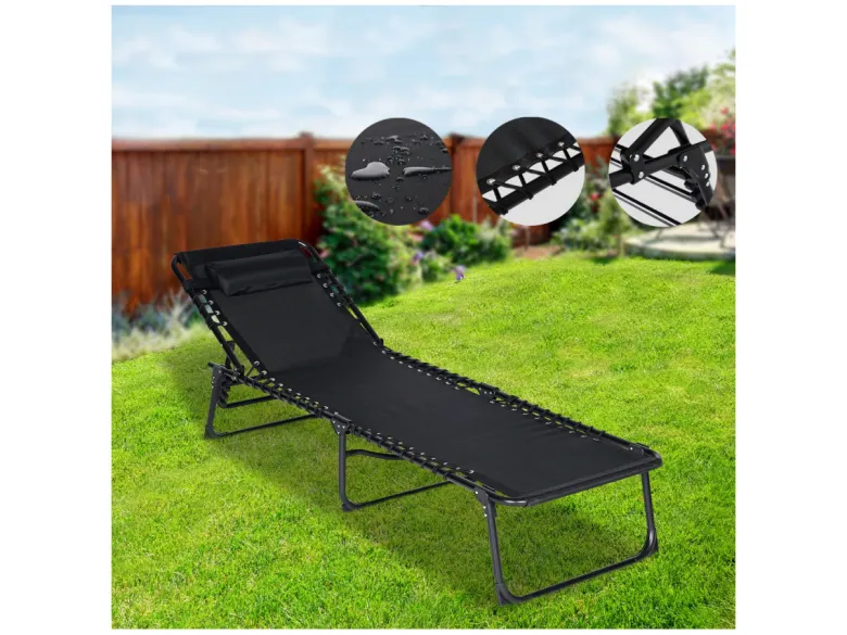 Infinity goods set van 2 verstelbare ligbedden - Anthracite