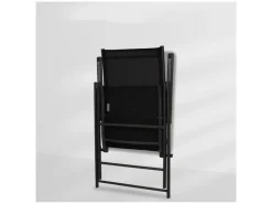 Infinity goods set van 4 verstelbare tuinstoelen - Black