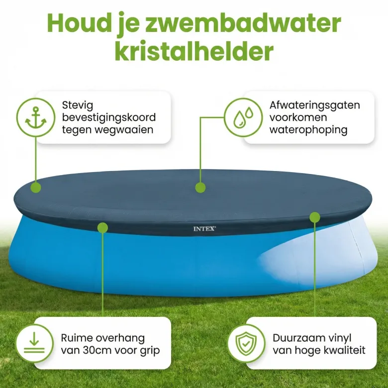 Intex Easy Set afdekzeil - ø396 cm