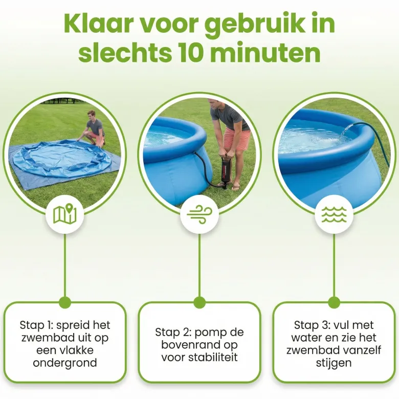 Intex easy set 457x107cm zwembad – 6-delig