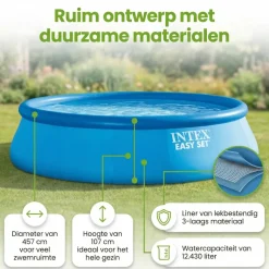 Intex easy set 457x107cm zwembad – 6-delig