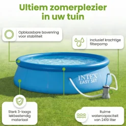 Intex easy set 244x61cm zwembad – 3-delig