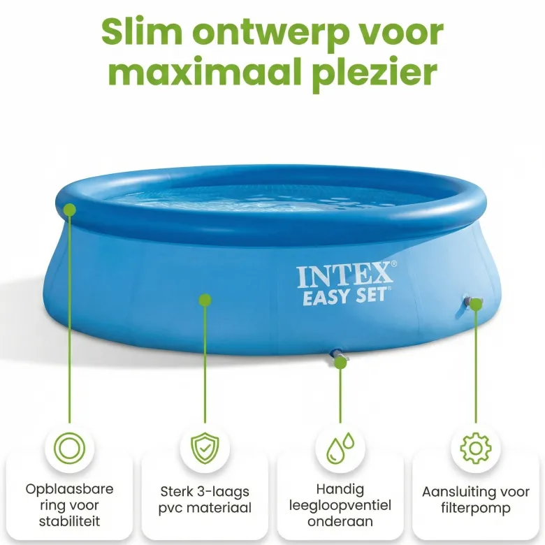Intex easy set 305x61cm zwembad – 3-delig