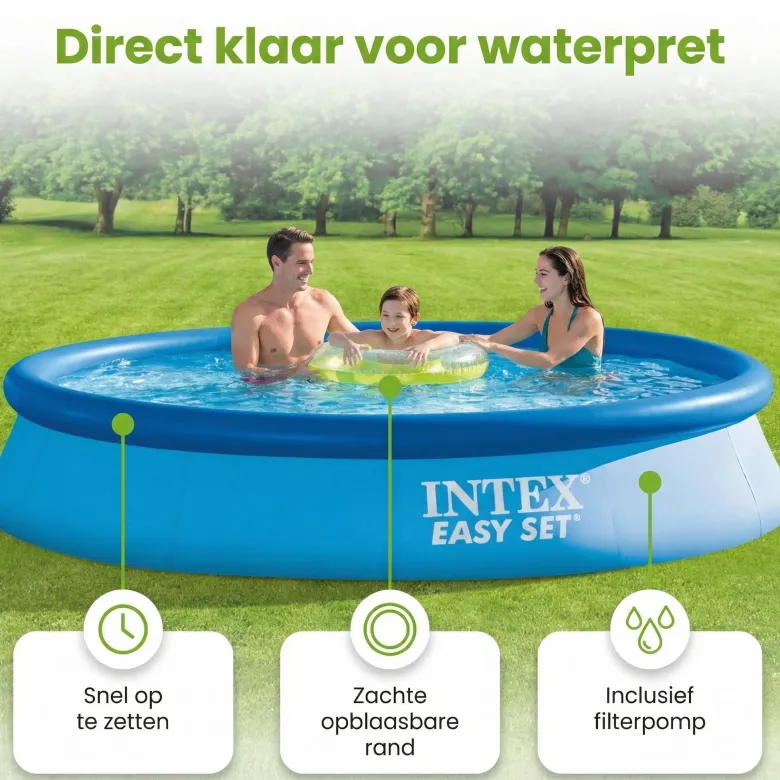 Intex easy set 366x76cm zwembad – 3-delig