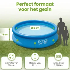 Intex easy set 366x76cm zwembad – 3-delig