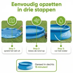 Intex easy set 366x76cm zwembad – 3-delig