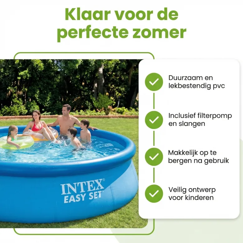 Intex easy set 457x84cm zwembad – 3-delig