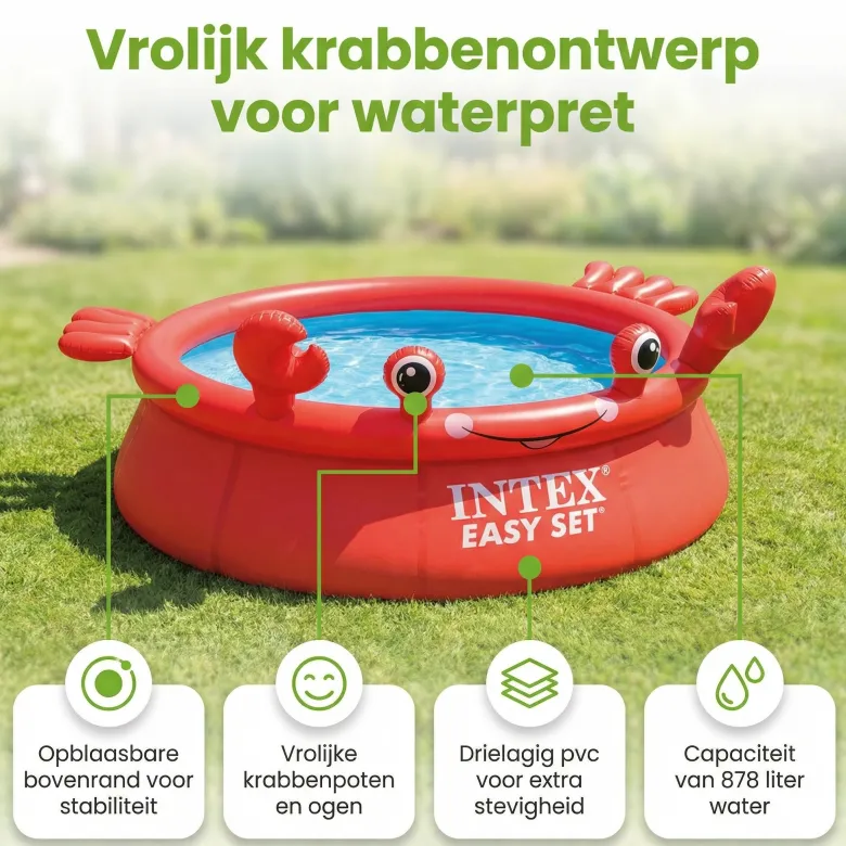 Intex easy set 183x51cm zwembad - krab