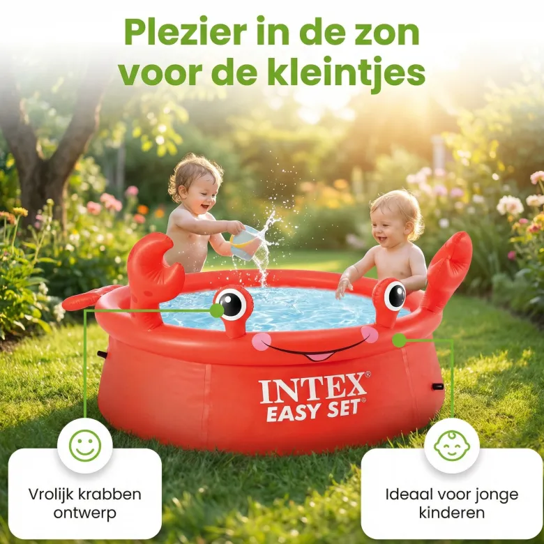 Intex easy set 183x51cm zwembad - krab