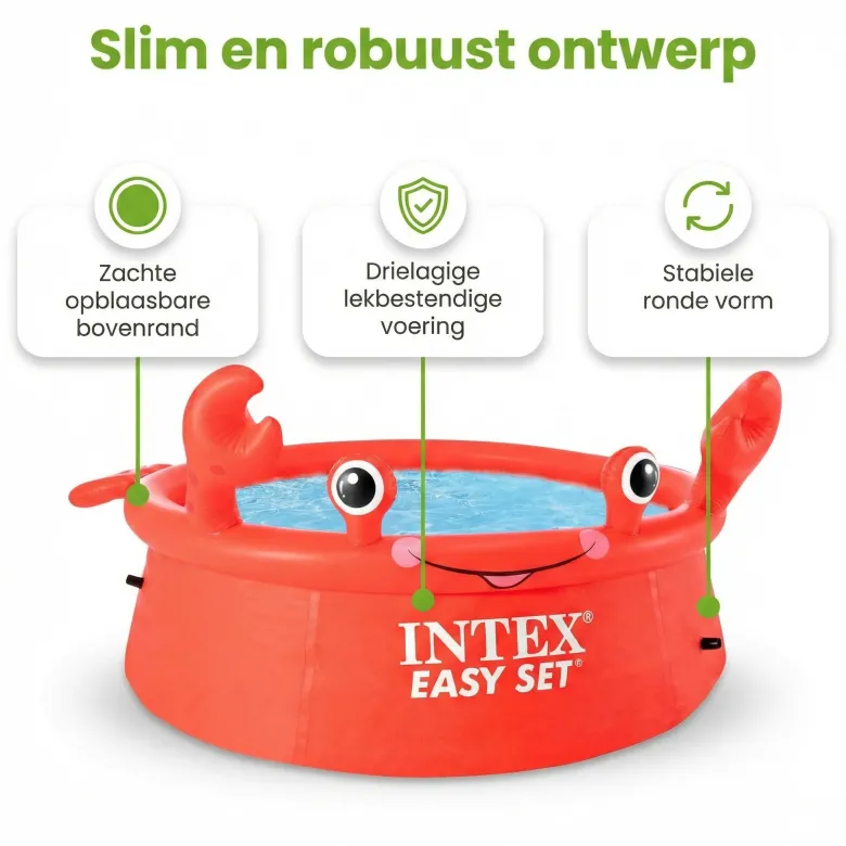Intex easy set 183x51cm zwembad - krab