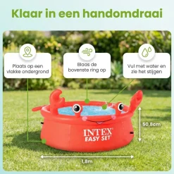 Intex easy set 183x51cm zwembad - krab