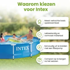 Intex metal frame 366x76cm zwembad