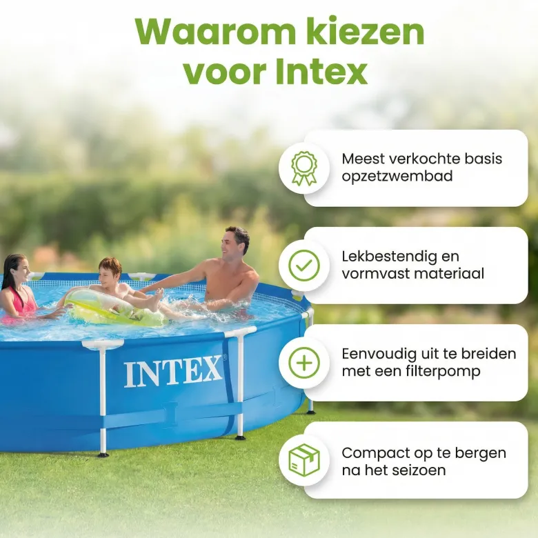 Intex metal frame 366x76cm zwembad