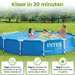 Intex metal frame 366x76cm zwembad