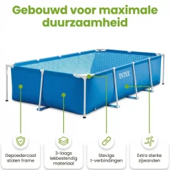 Intex metal frame 457x122cm zwembad – 6-delig