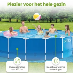 Intex metal frame 457x122cm zwembad – 6-delig
