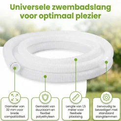 Intex 32 mm slang - 1,5 meter