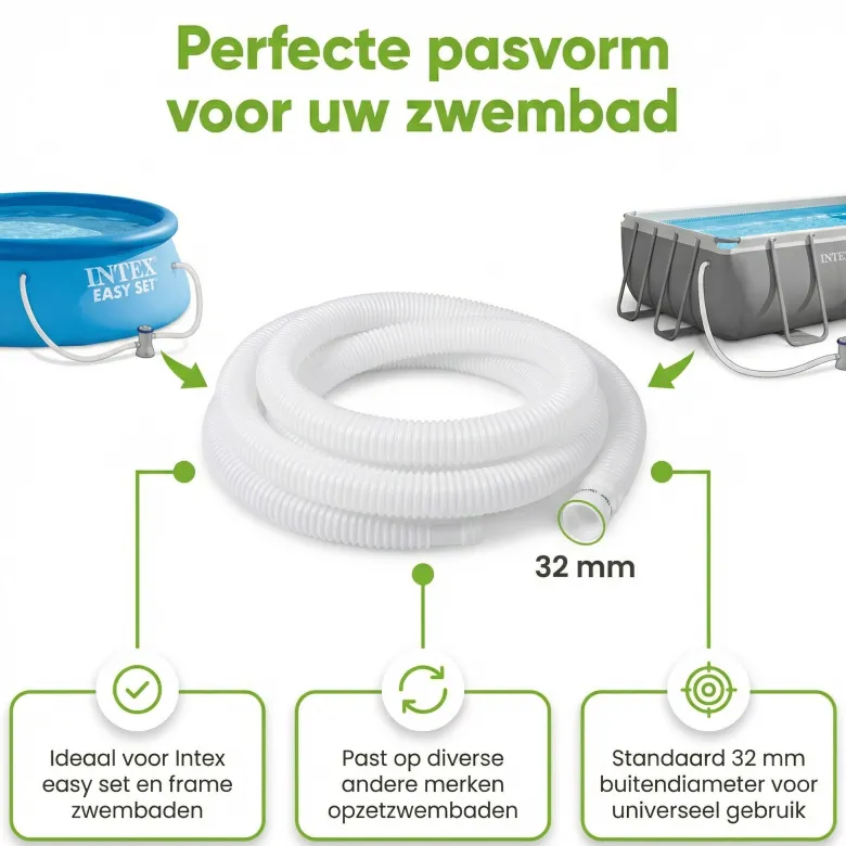 Intex 32 mm slang - 1,5 meter