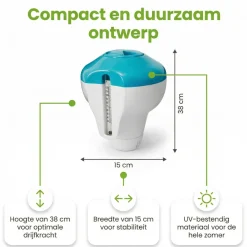Intex 29043NP chloordrijver met thermometer