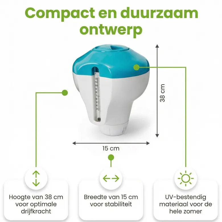 Intex 29043NP chloordrijver met thermometer