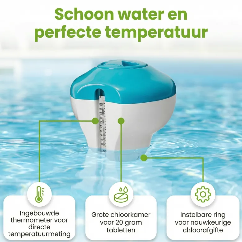 Intex 29043NP chloordrijver met thermometer